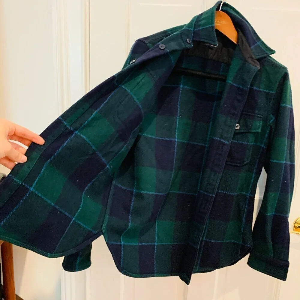 J.CREW Men's Heavy Weight Wool Blend Shirt Jacket Shacket Size Small